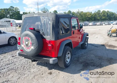 2002 Jeep Wrangler X z USA, uszkodzony, nr VIN 1J4FA39S32P775944